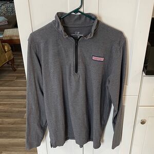 Vineyard Vines Charcoal Gray Quarter-Zip Pullover - The SHEP Shirt ™️